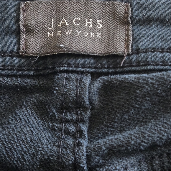 Jachs New York Mens 34/28 Tagged 36/30 Black Straight Leg Jeans 5 Pocket - Picture 11 of 16